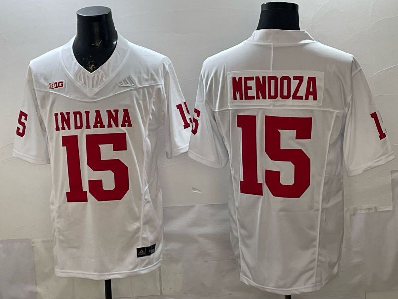 Men 2026 Ohio State Buckeyes #15 Mendoza White Limited NCAA Jersey 079